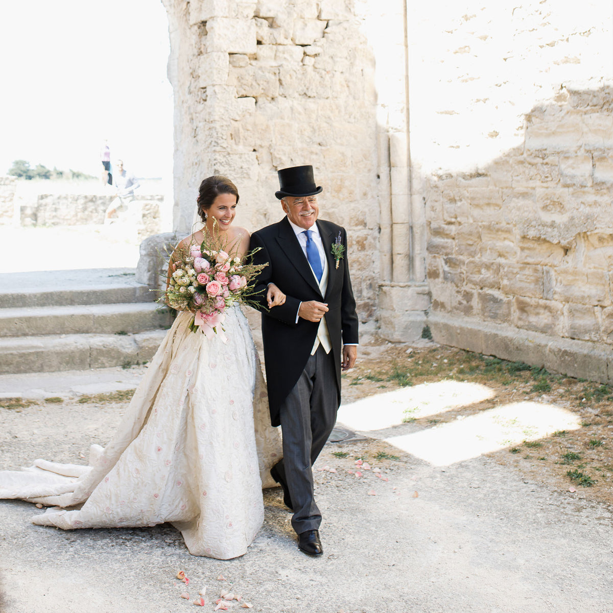 Luxe Meets Boho for this Modern White Wedding in the Ruins of a German Abbey