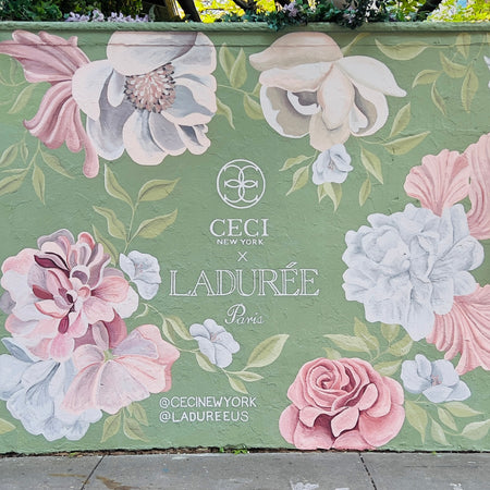 Laduree x Ceci Mural painting