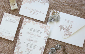 Petite Roses Invitation Back