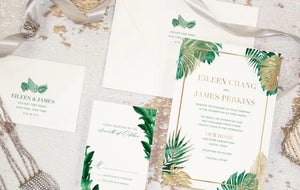 Royal Palms Save the Date Envelope