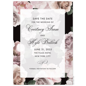 Peony Maha Frame Save the Date