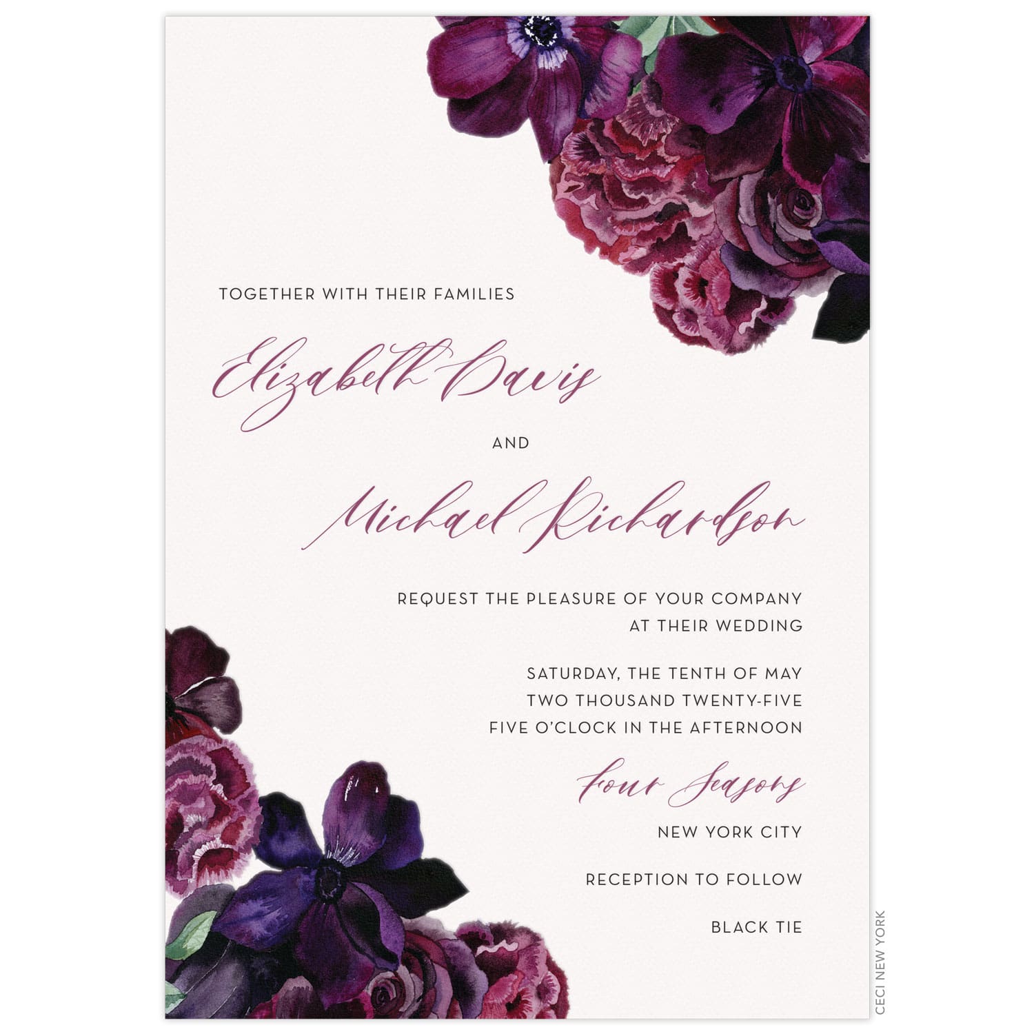 Wedding Invitations Craft Envelopes Bunches Lavender Wedding